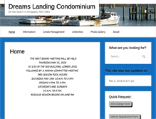 Tablet Screenshot of dreamslandingcondo.org